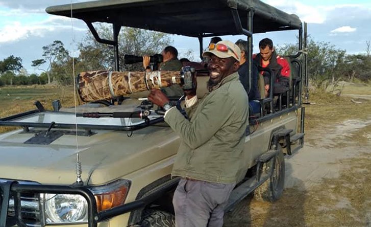 Safari game drive in Botswana